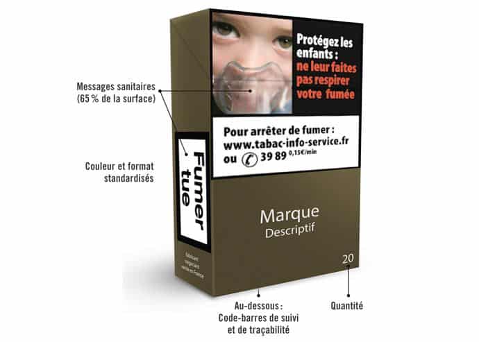 Généraliser le paquet neutre aux produits du tabac et du vapotage
